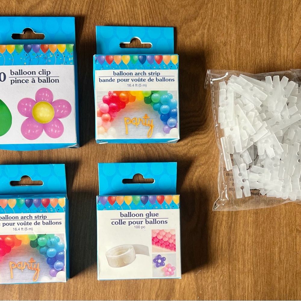 Balloon Clips, Strips & Glue